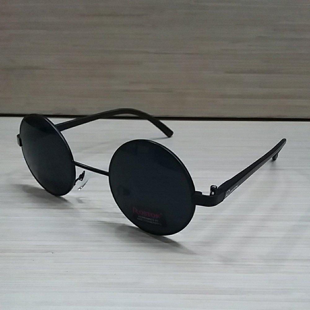 Kacamata Hitam Bulat Vintage (Retro Round Sunglasses)